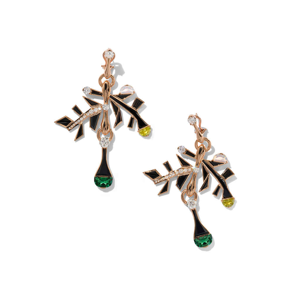 Entwine Earrings - Blue Tourmaline