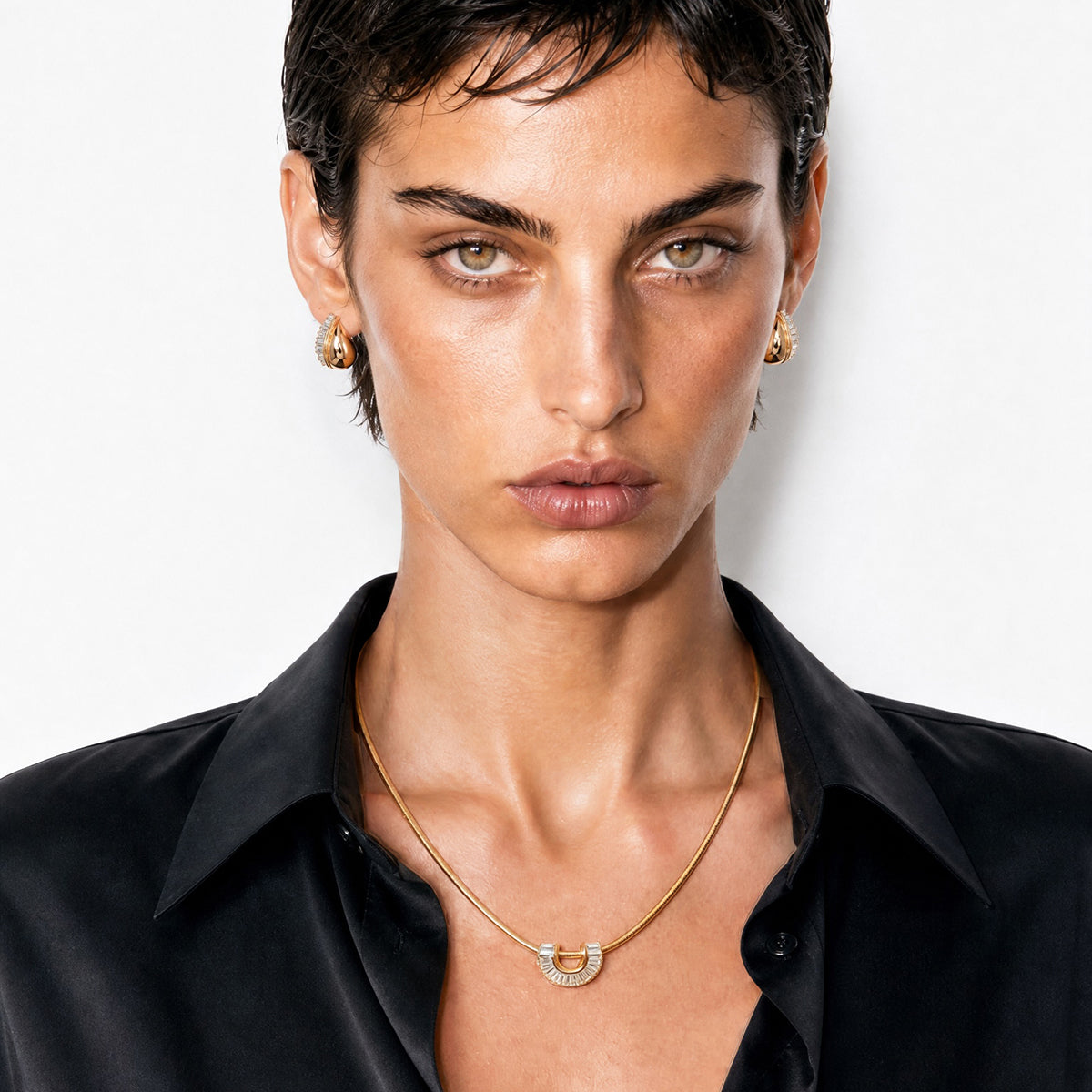 Draped Sensu Necklace - Diamond