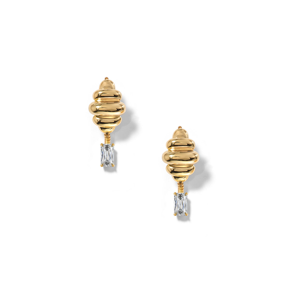 Cloud & Ice Hoop Earrings - Ashoka Diamond