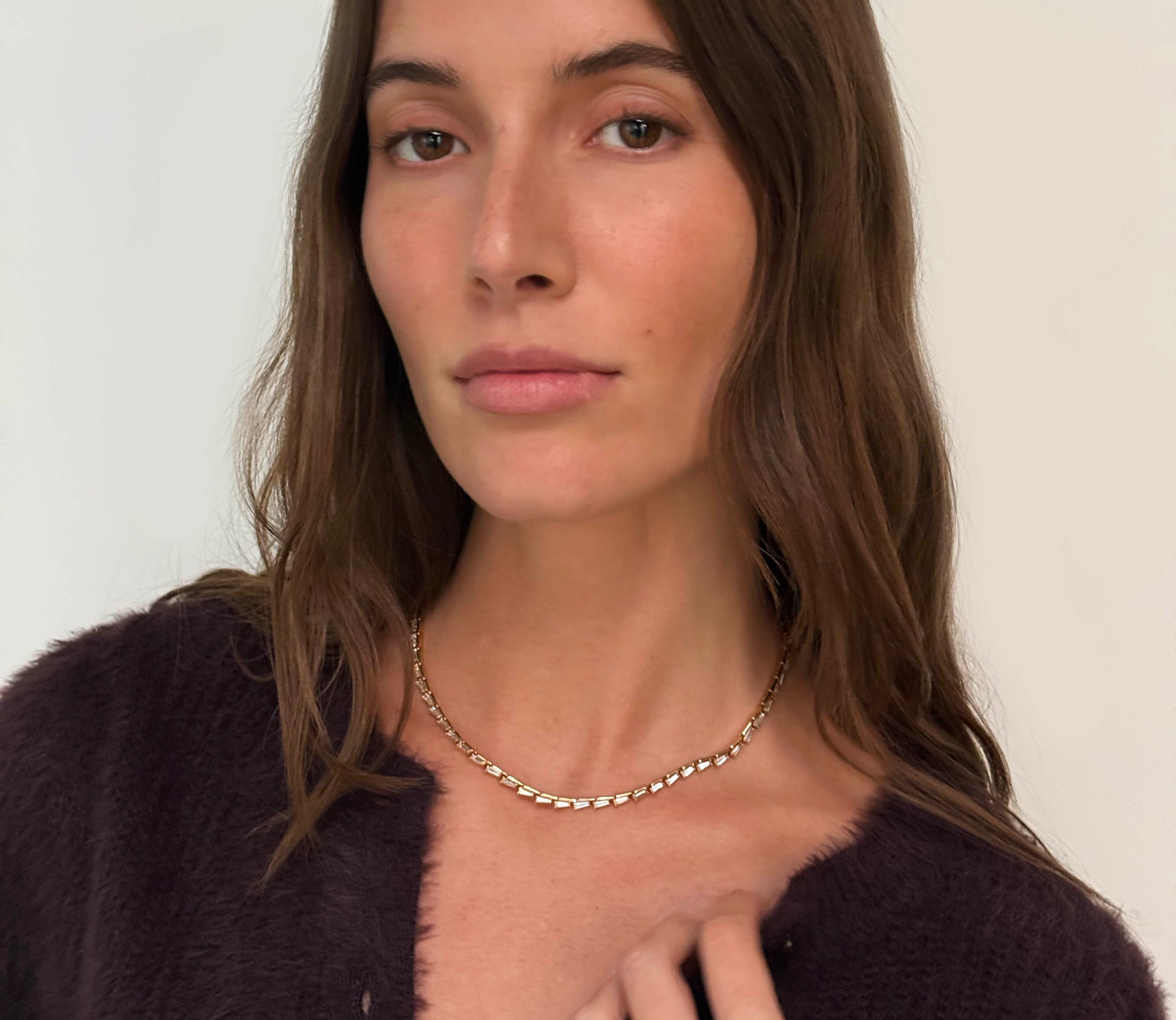 Wheat Riviere Necklace - Diamond