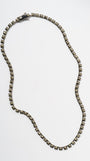 Mini Tile Rivière Necklace - Pyrite