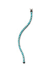Men's Mini Tile Tennis Bracelet - Turquoise