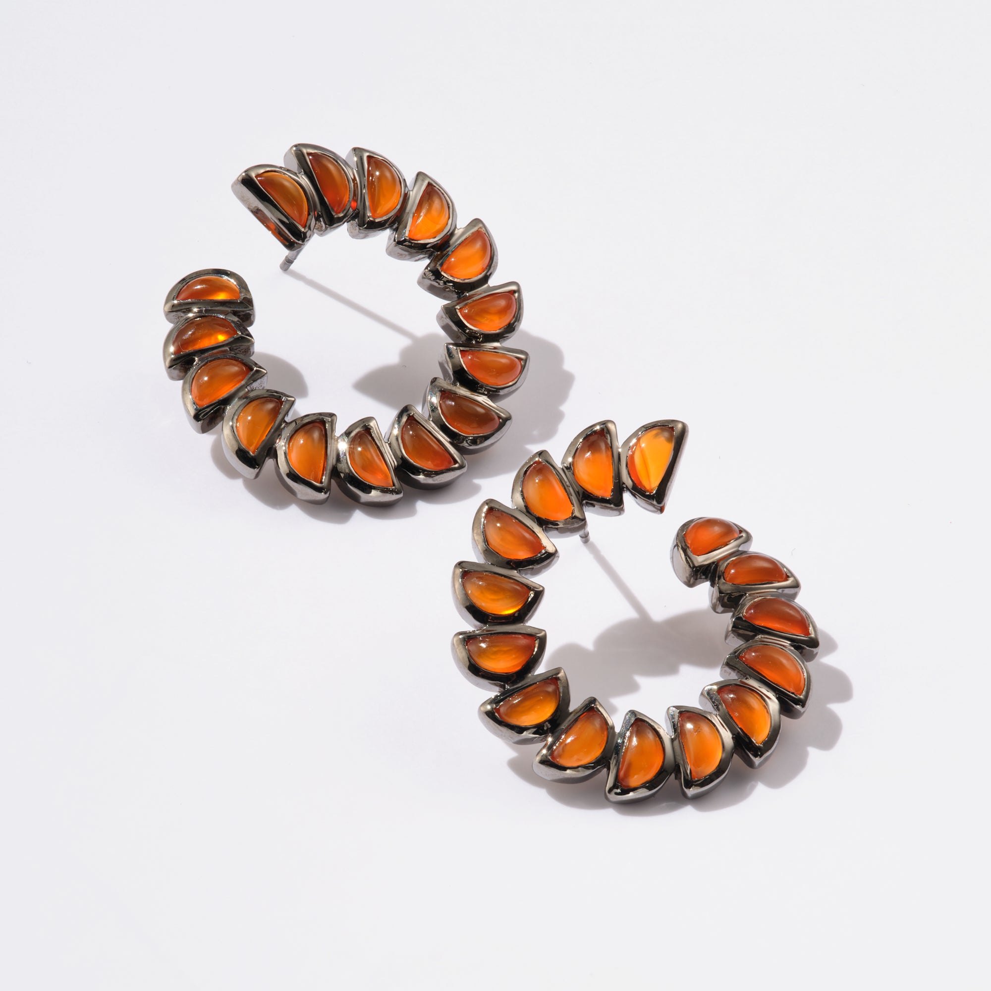 Marabou Bypass Hoop - Carnelian