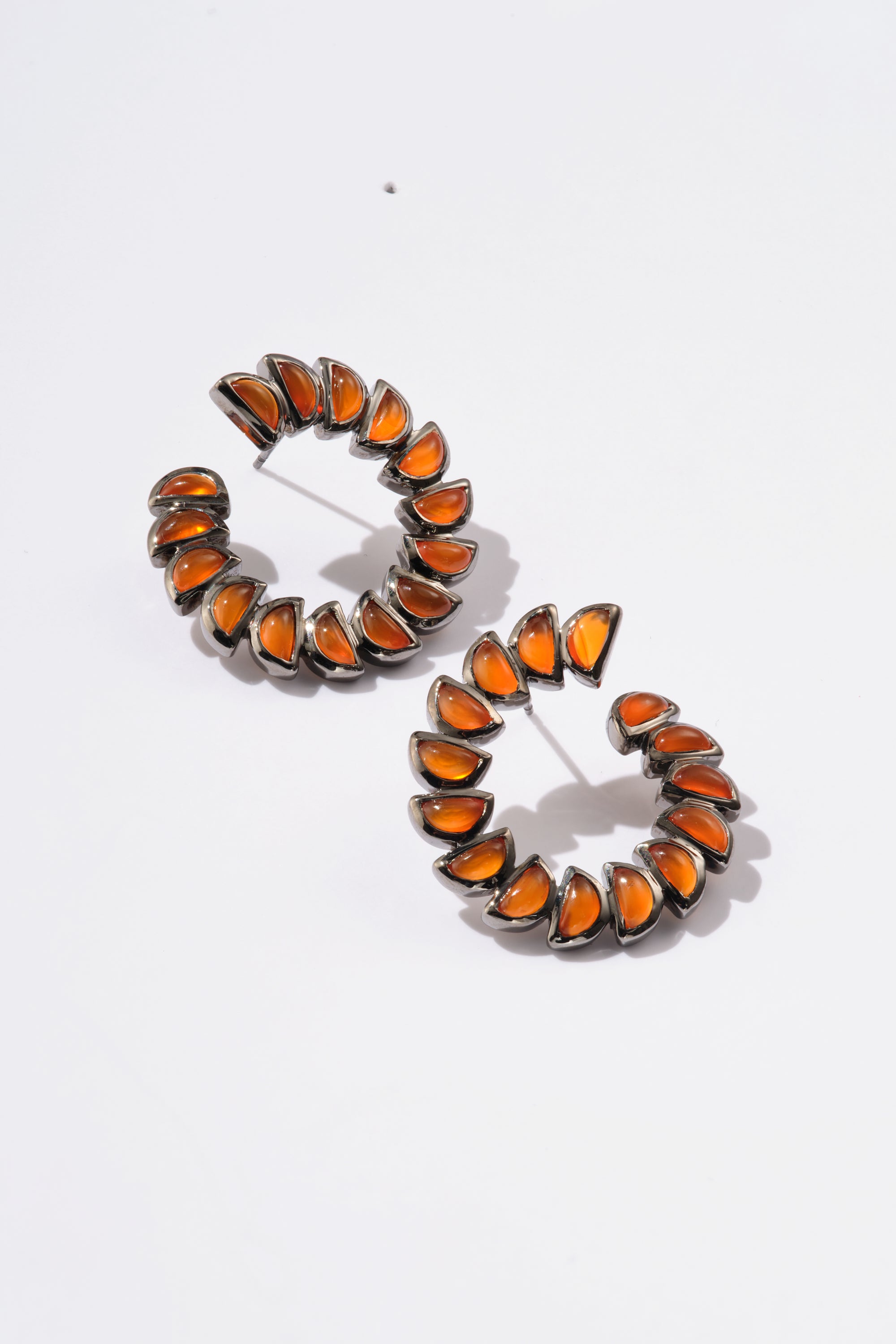 Marabou Bypass Hoop - Carnelian