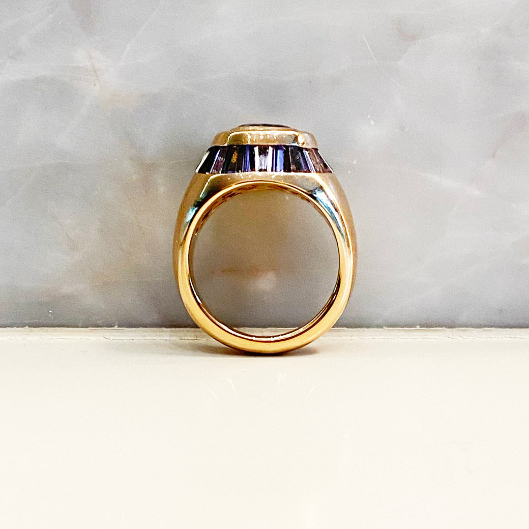 Violet Sapphire Armory Ring