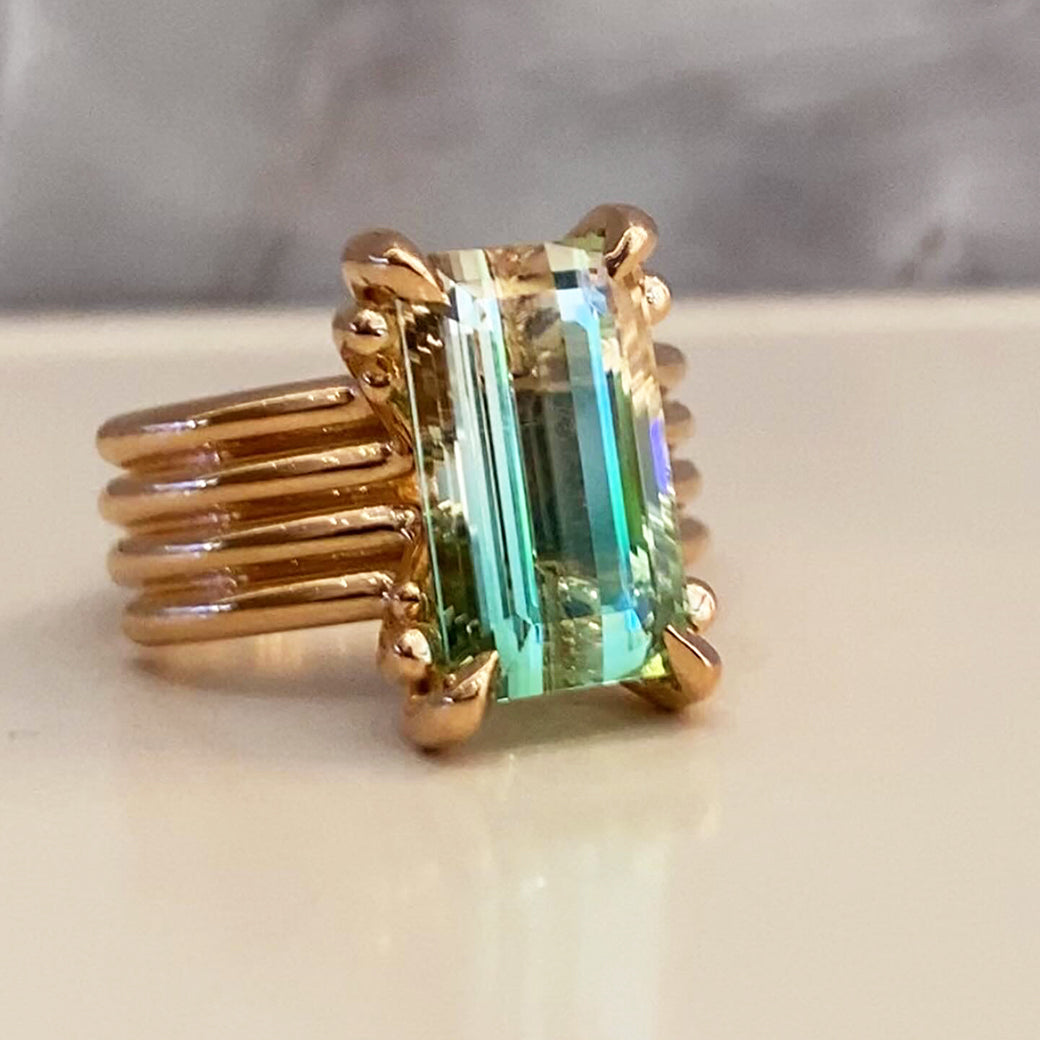 Atlas Ring Bicolor Tourmaline