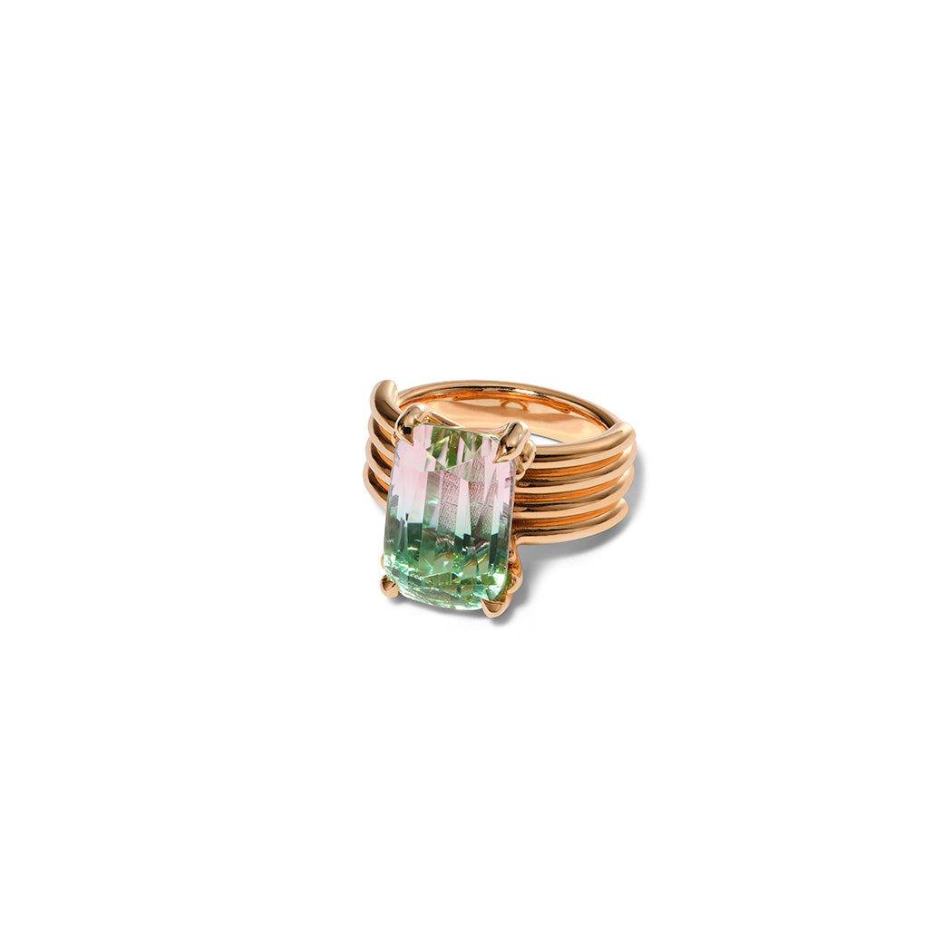 Atlas Ring - Bi-color Tourmaline