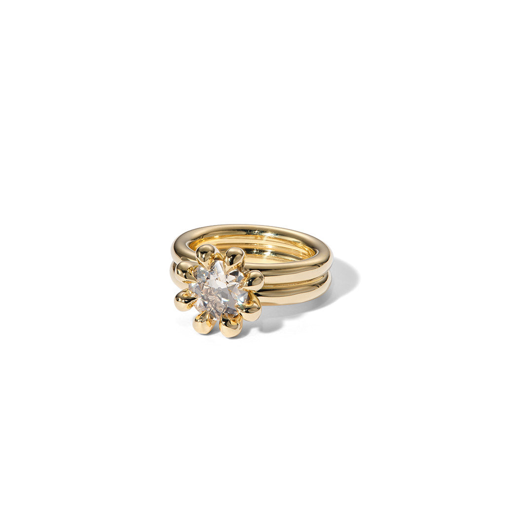 Cactus Flower Diamond Ring