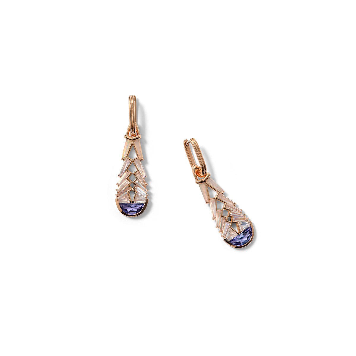 Corset Earrings - Tanzanite