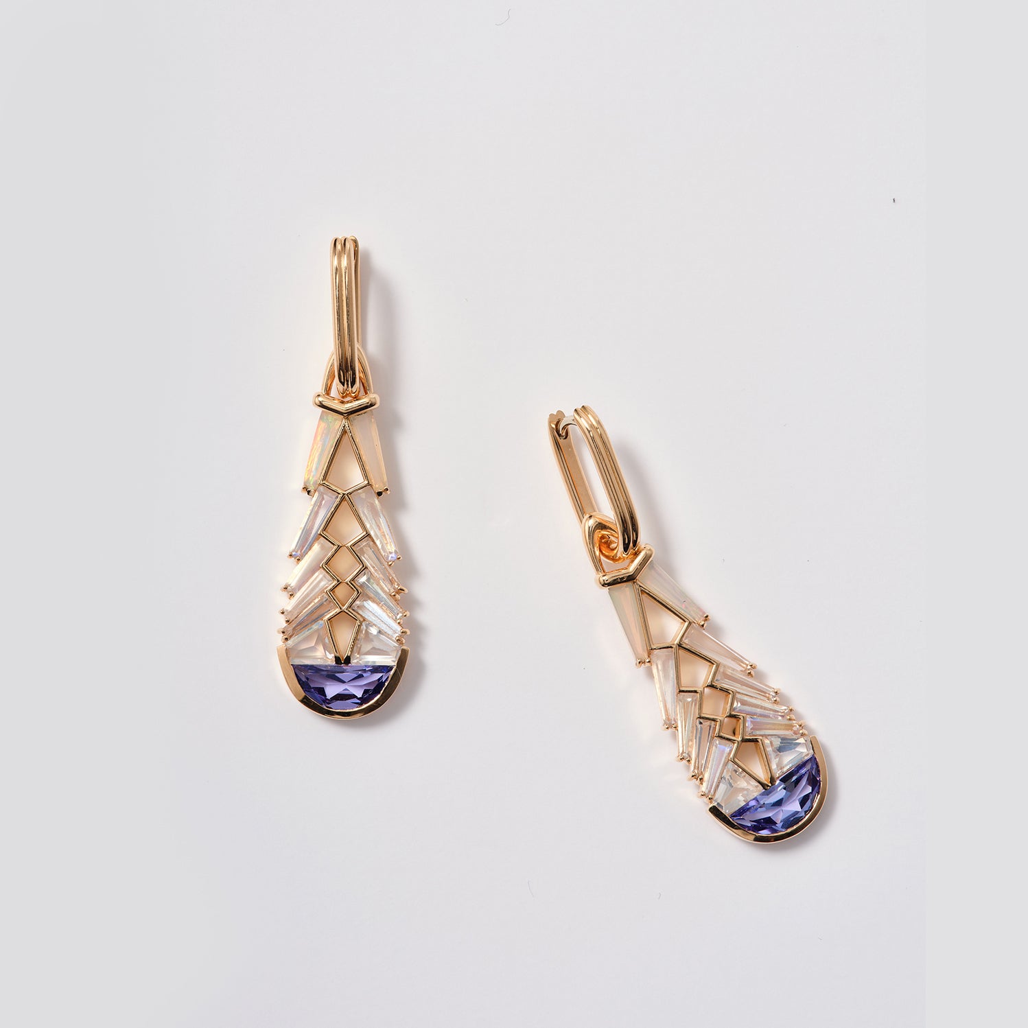 Corset Earrings - Tanzanite