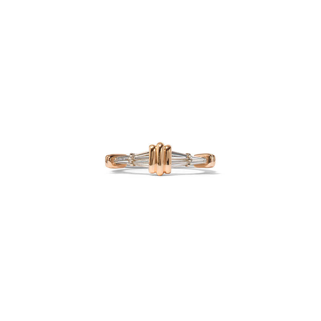 Deco Steamer Ring - Diamond