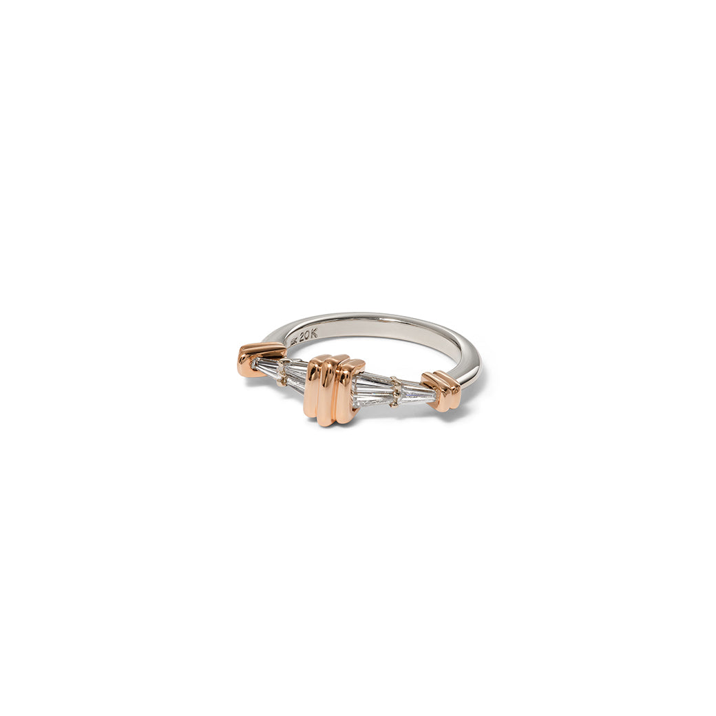 Deco Steamer Ring - Diamond