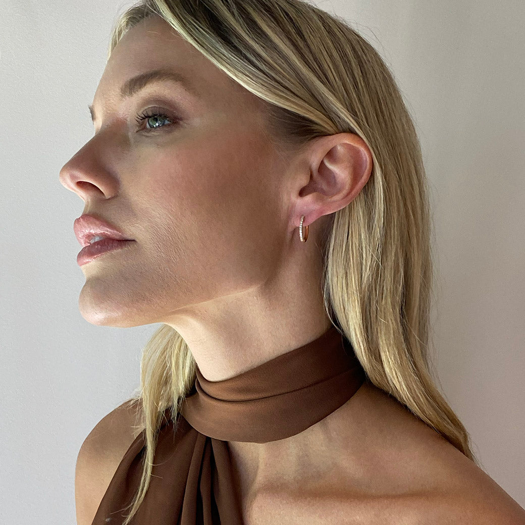 Aperture Earrings - Blue Peruvian Opal & Aquamarine