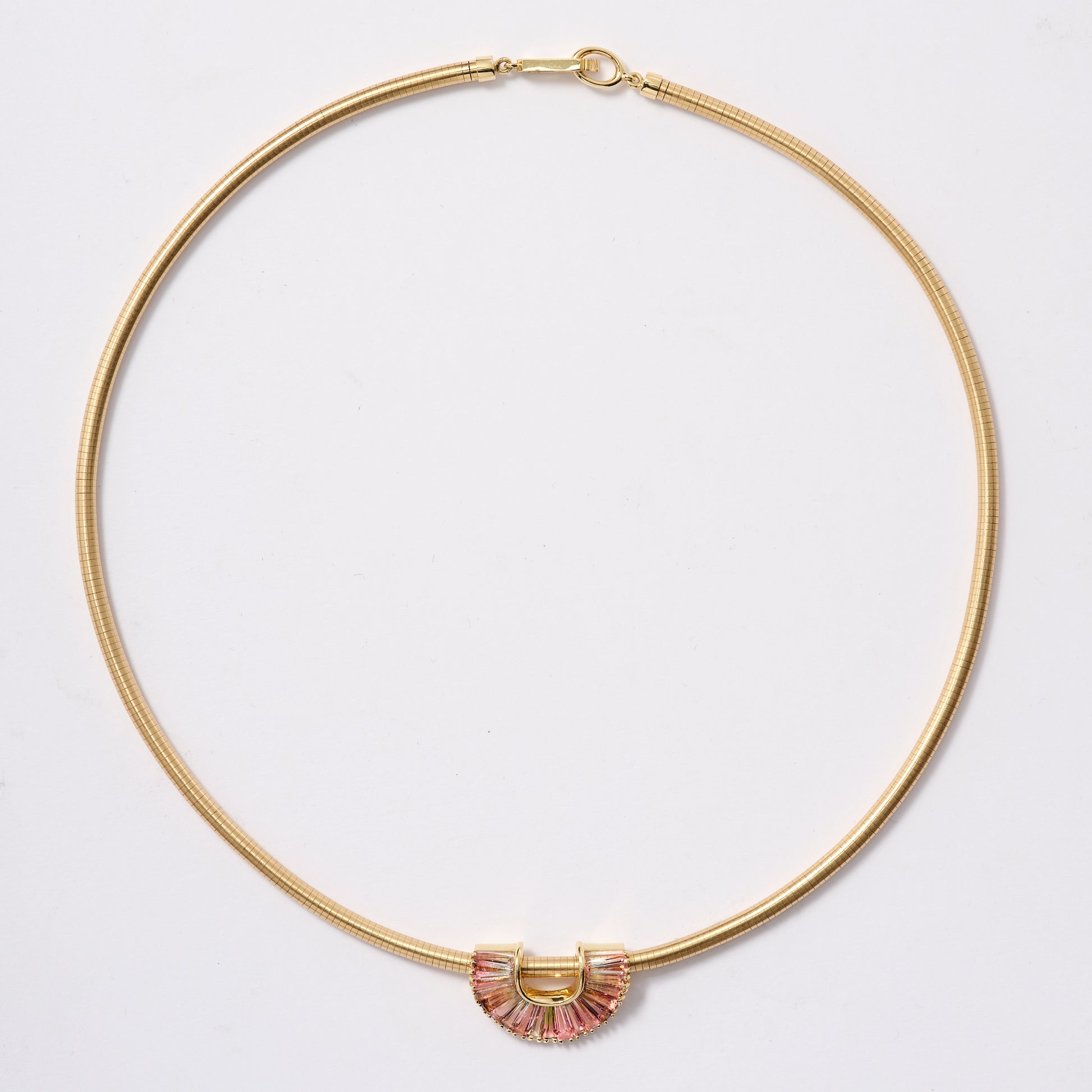 Draped Sensu Necklace - Bi-Color Tourmaline