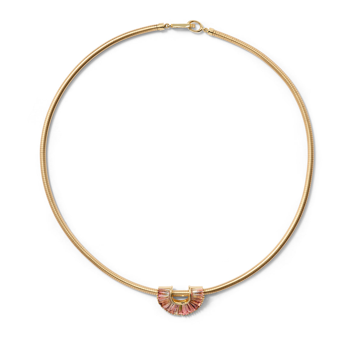 Draped Sensu Necklace - Bi-Color Tourmaline