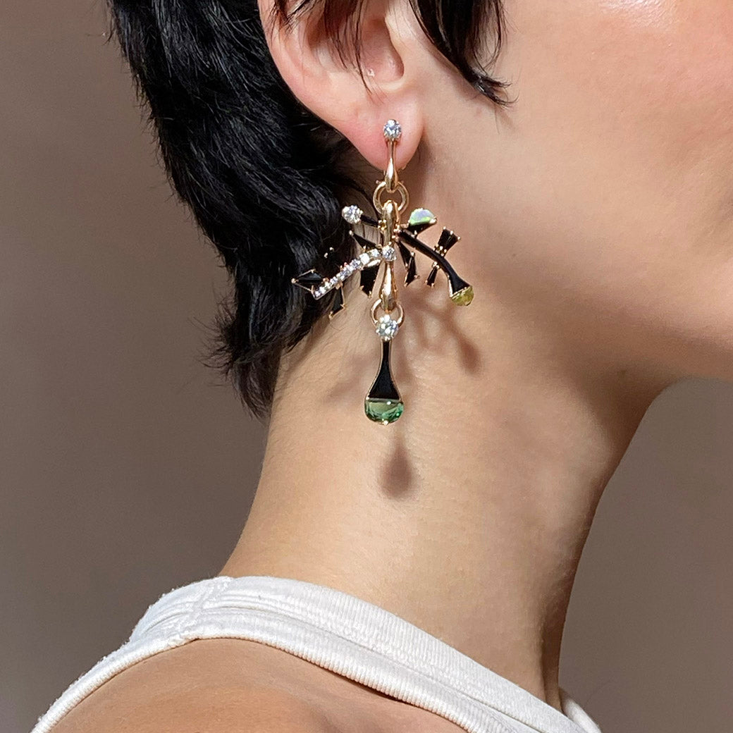 Entwine Earrings - Blue Tourmaline