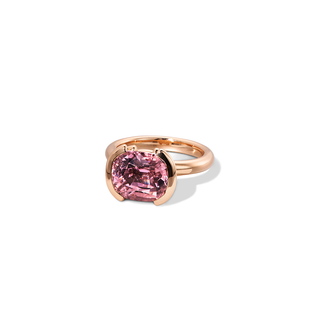 Fenestra Stacked Solitaire Ring Pink Tourmaline