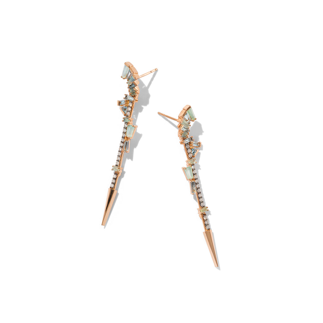 Filly Earrings - Blue Peruvian Opal