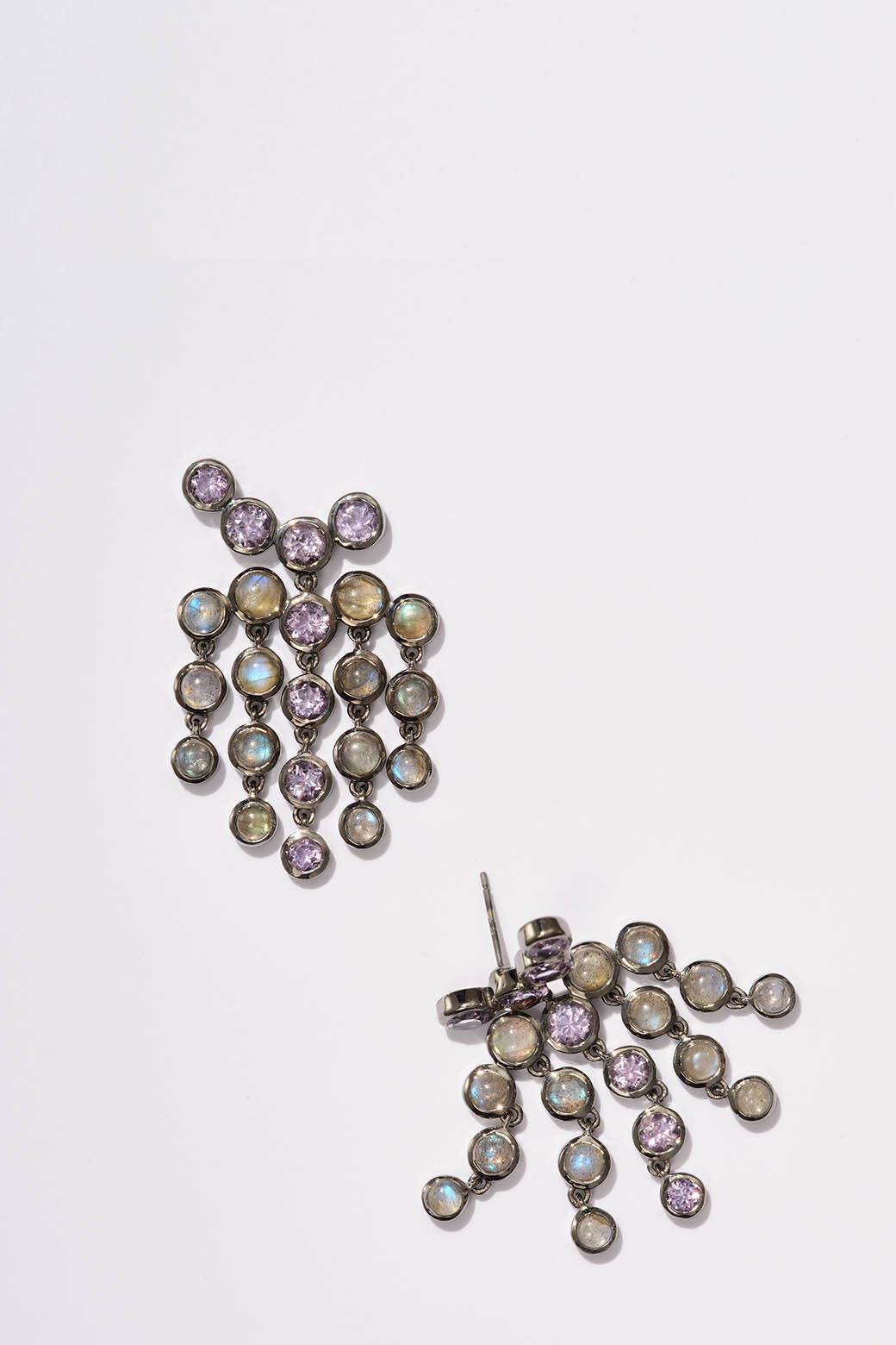 Flapper Fringes - Labradorite & Rose of France