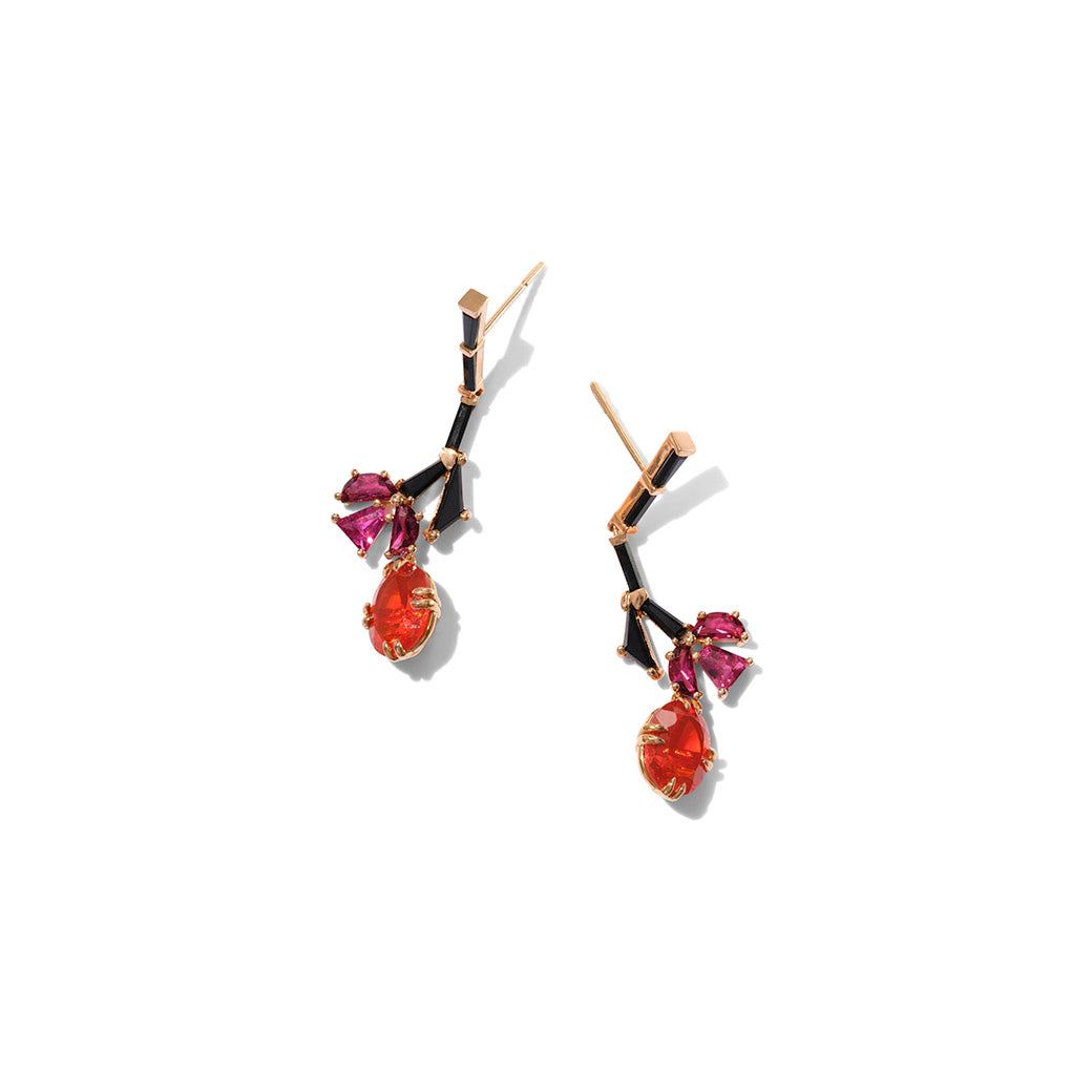 Kyoto Earrings - Fire Opal