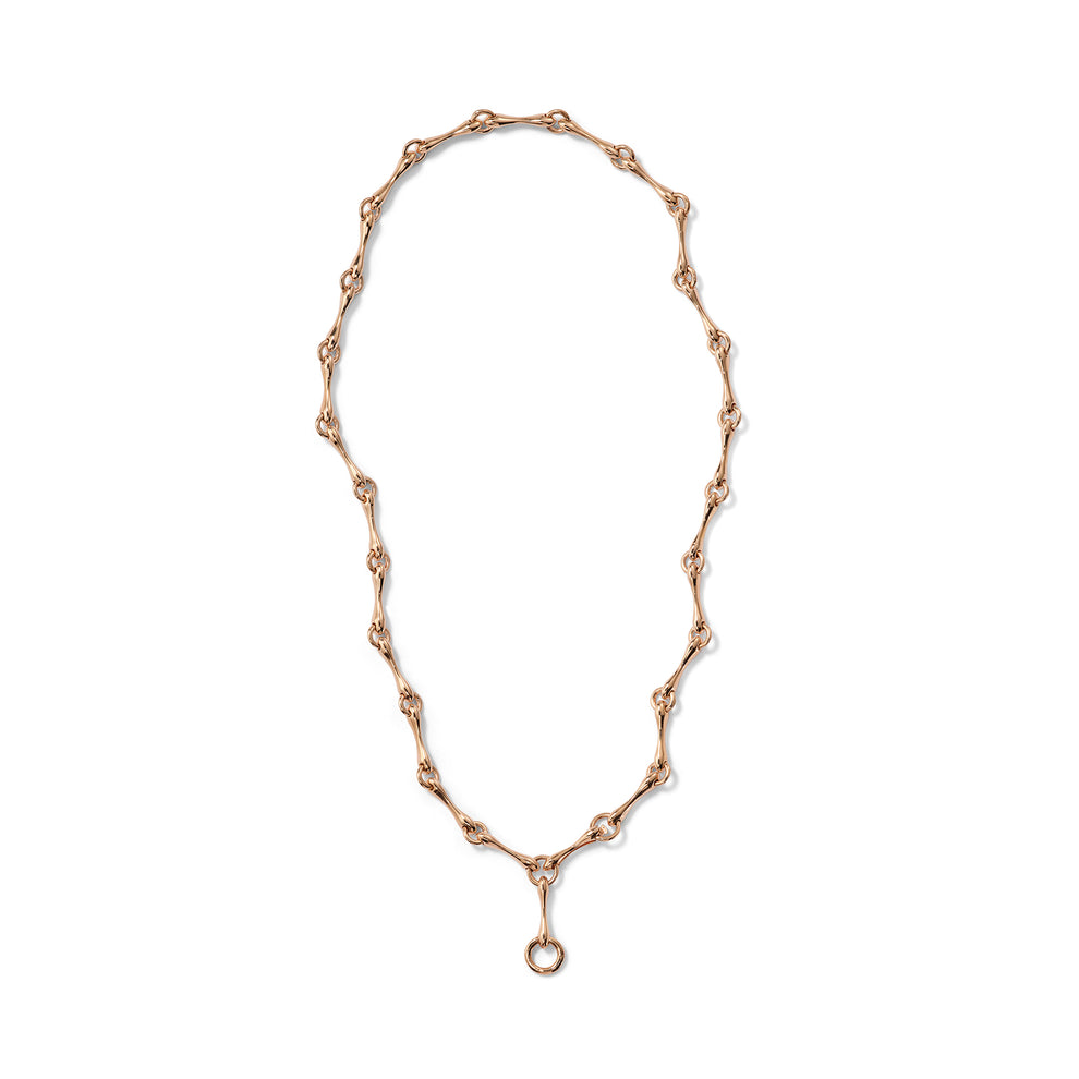 Invisible Necklace with Chain Clasp: Long Baton Chain Design – Nak ...