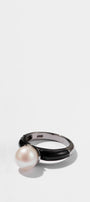 Push Pin Solitaire Ring - Pearl
