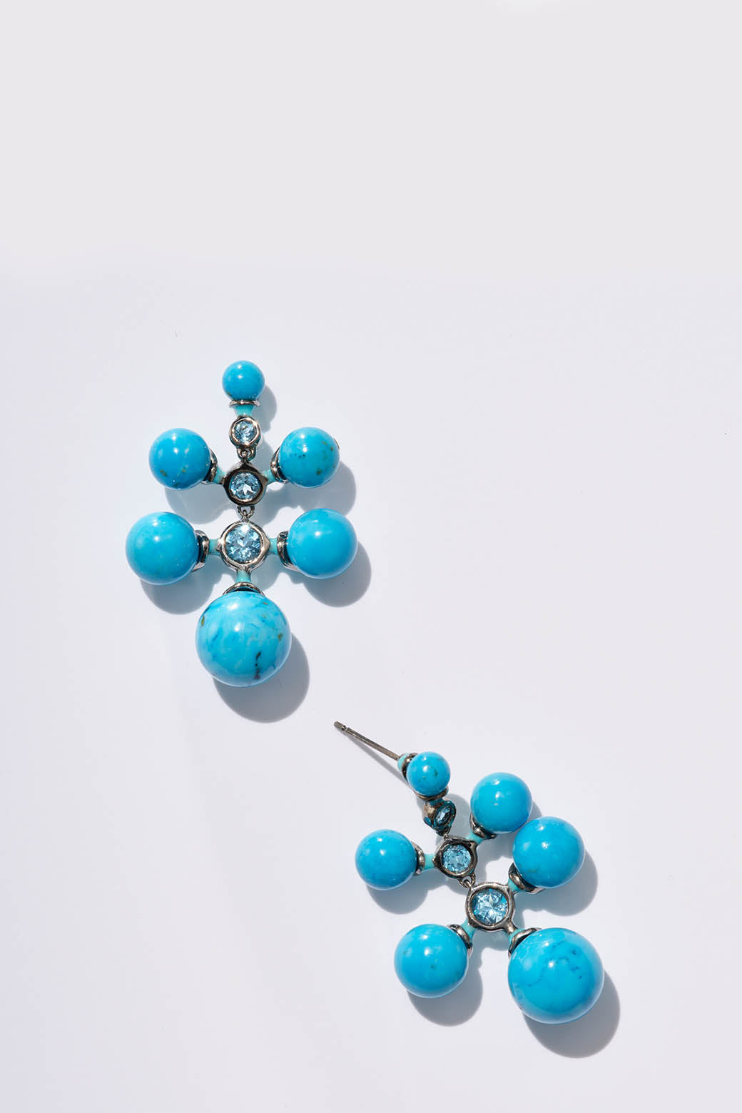 Radiant Earrings - Blue Howlite