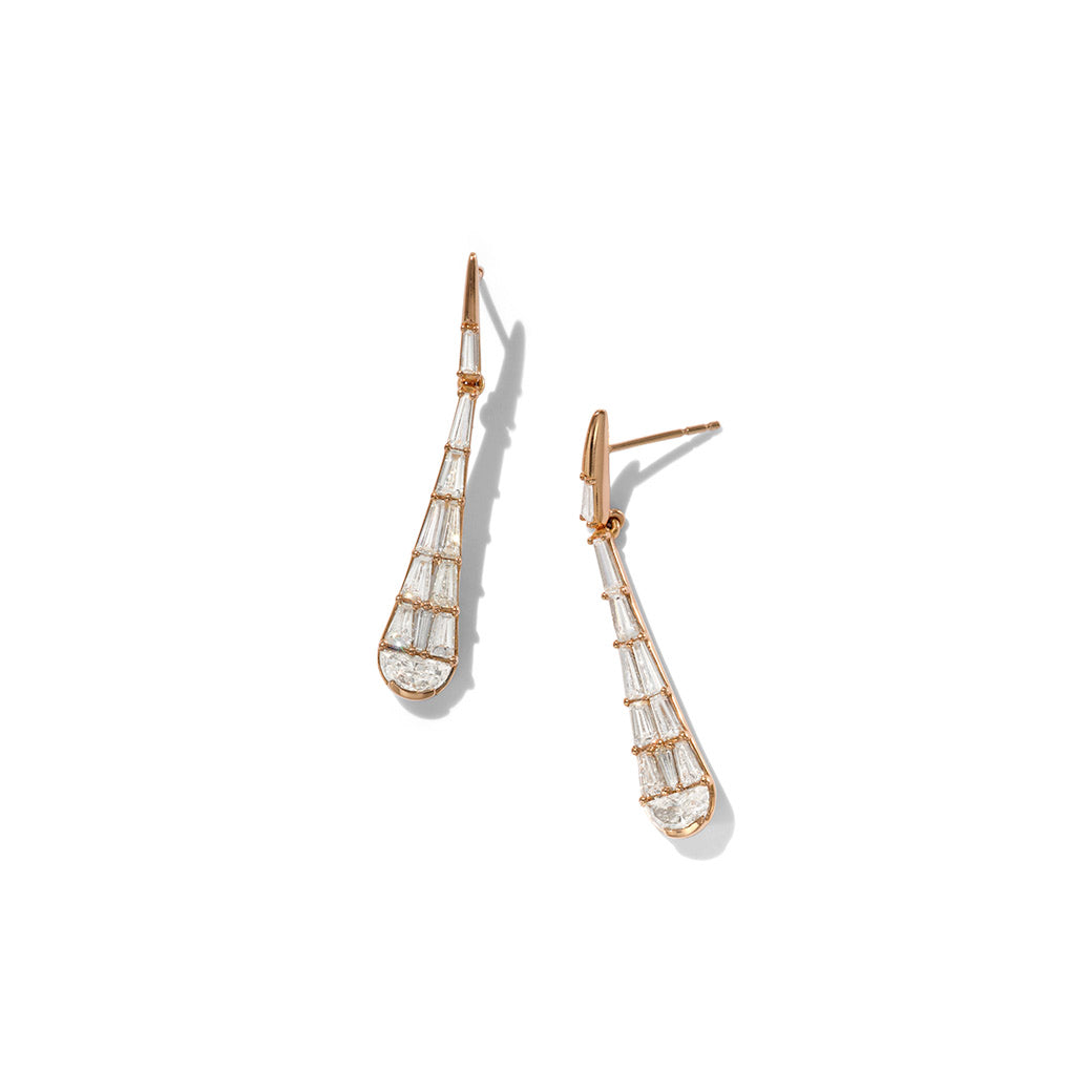 Raindrop Earrings - Diamond