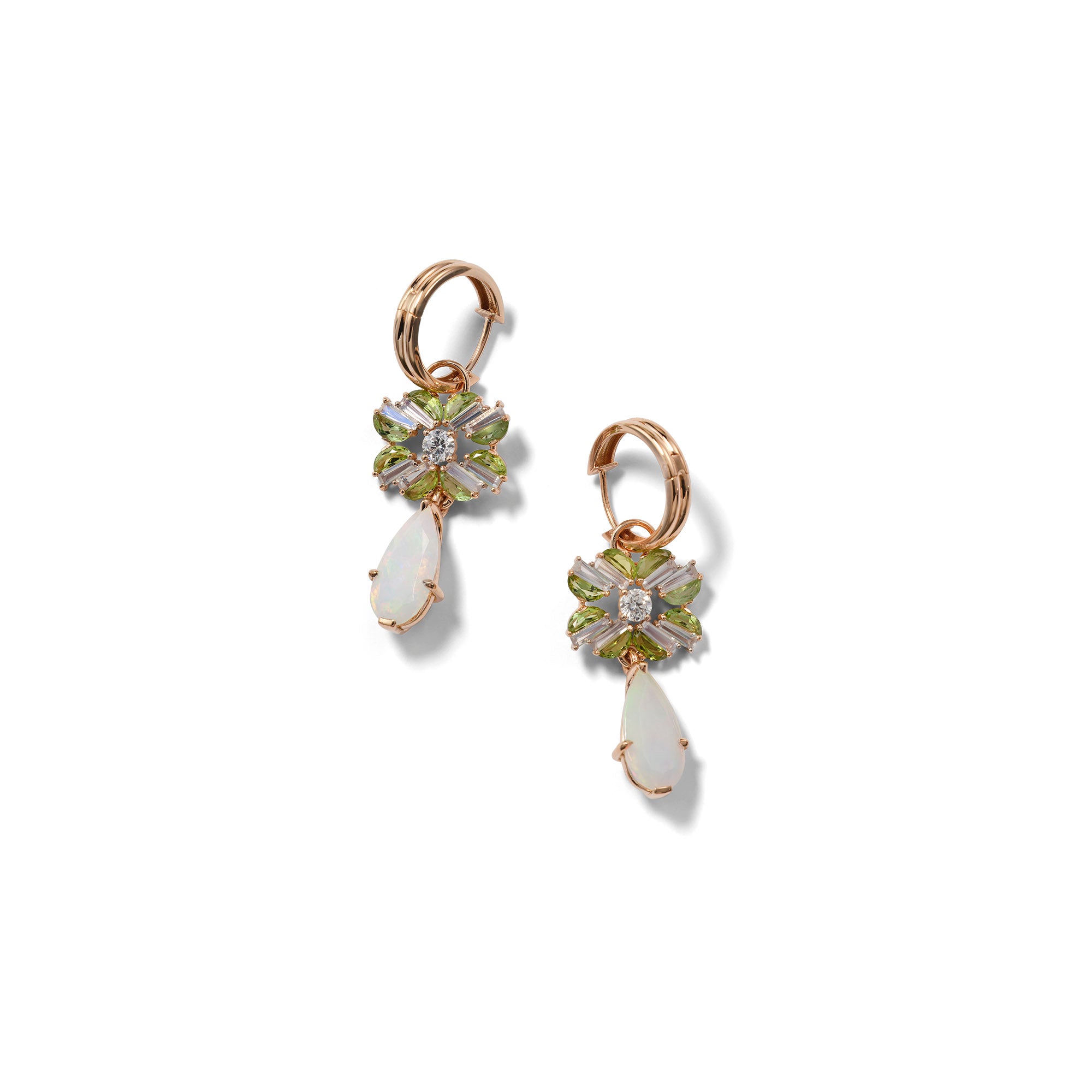 Renaissance Drop Earrings - Ethiopian Opal