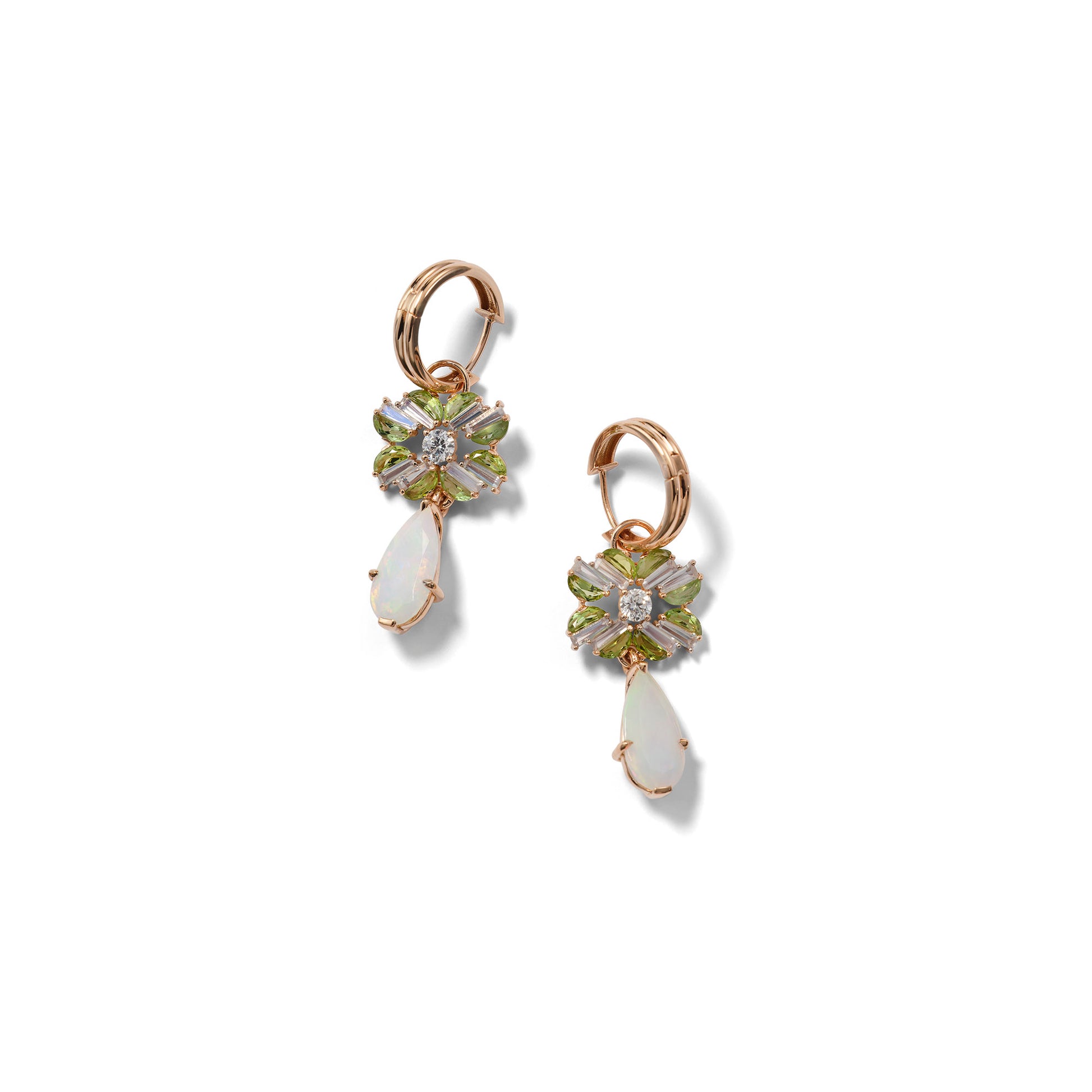 Renaissance Drop Earrings - Ethiopian Opal