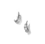 Ruched Ear Clips - Diamond set in 18k White Gold