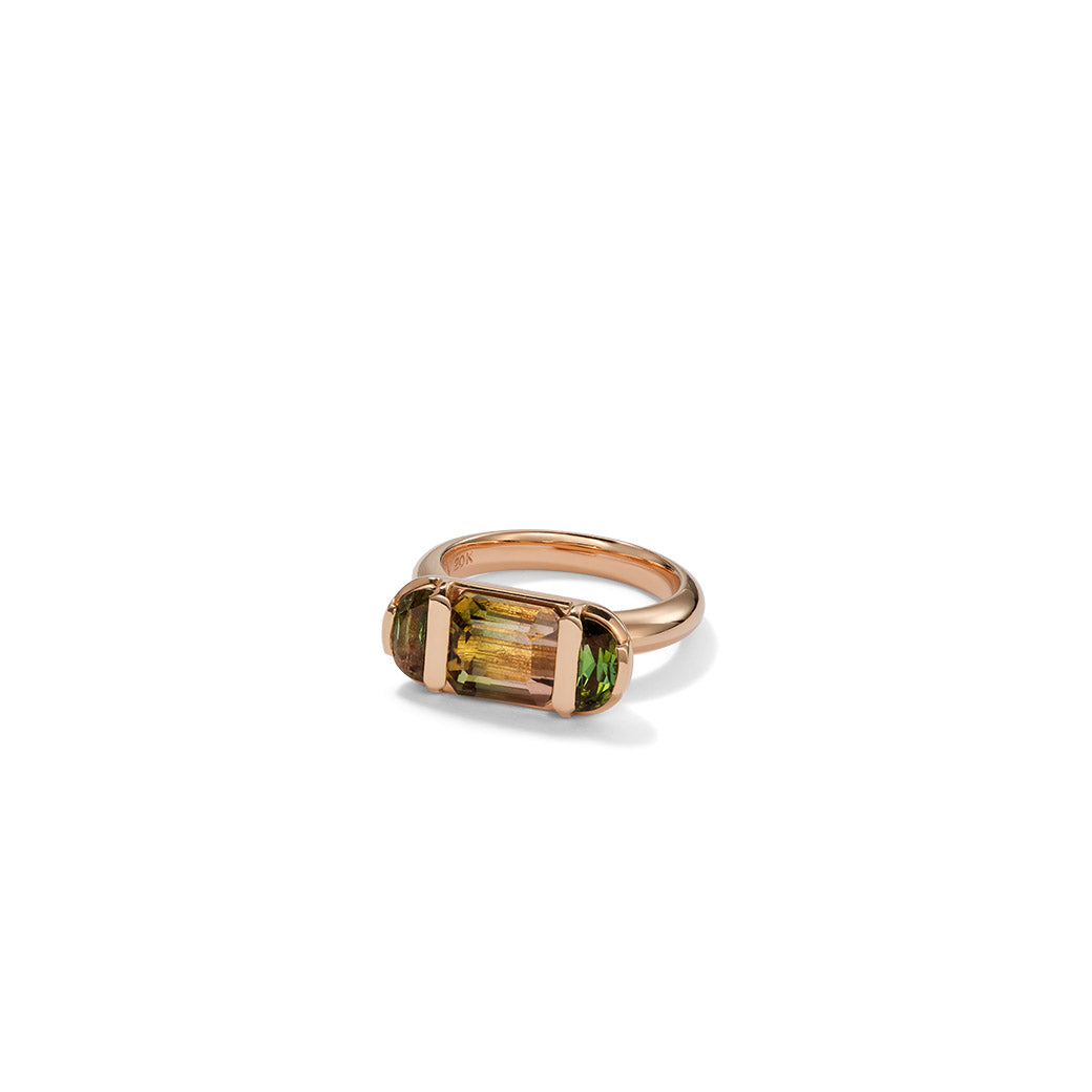 Seed Ring - Bi-color Tourmaline