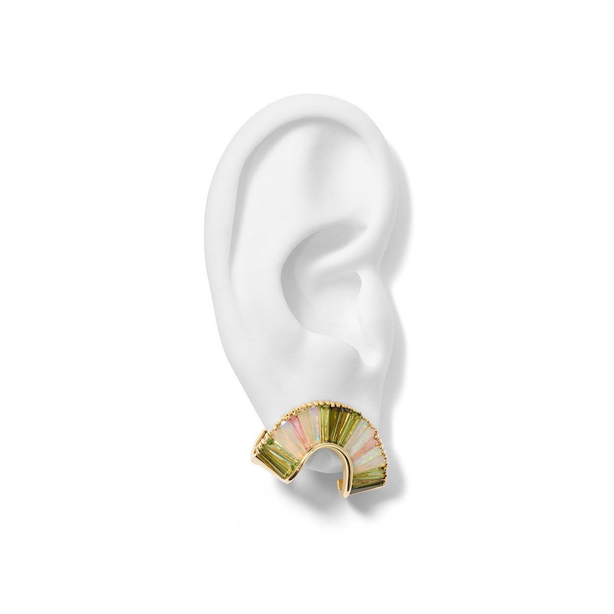 Sensu Ear Clips - Green Tourmaline