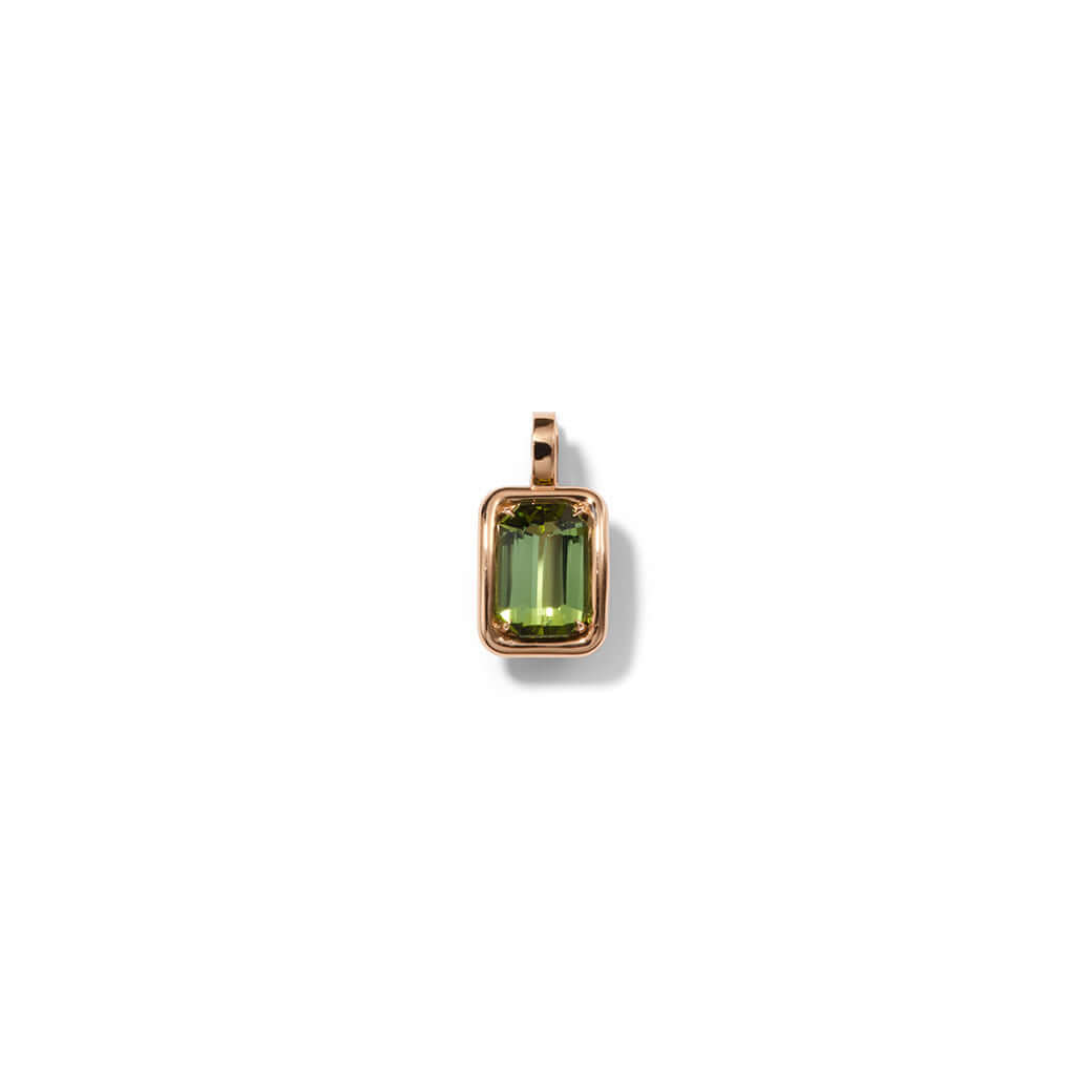 Sleeping Pendant Green Tourmaline