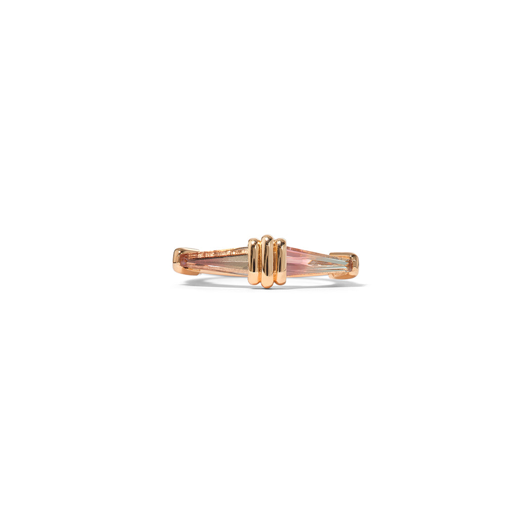 Steamer Ring - Bi-Color Tourmaline