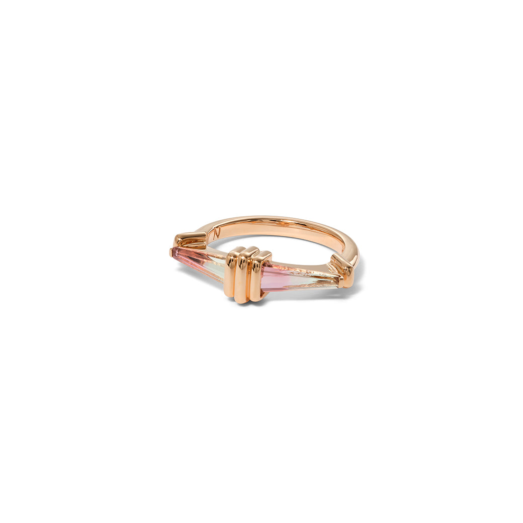 Steamer Ring - Bi-Color Tourmaline