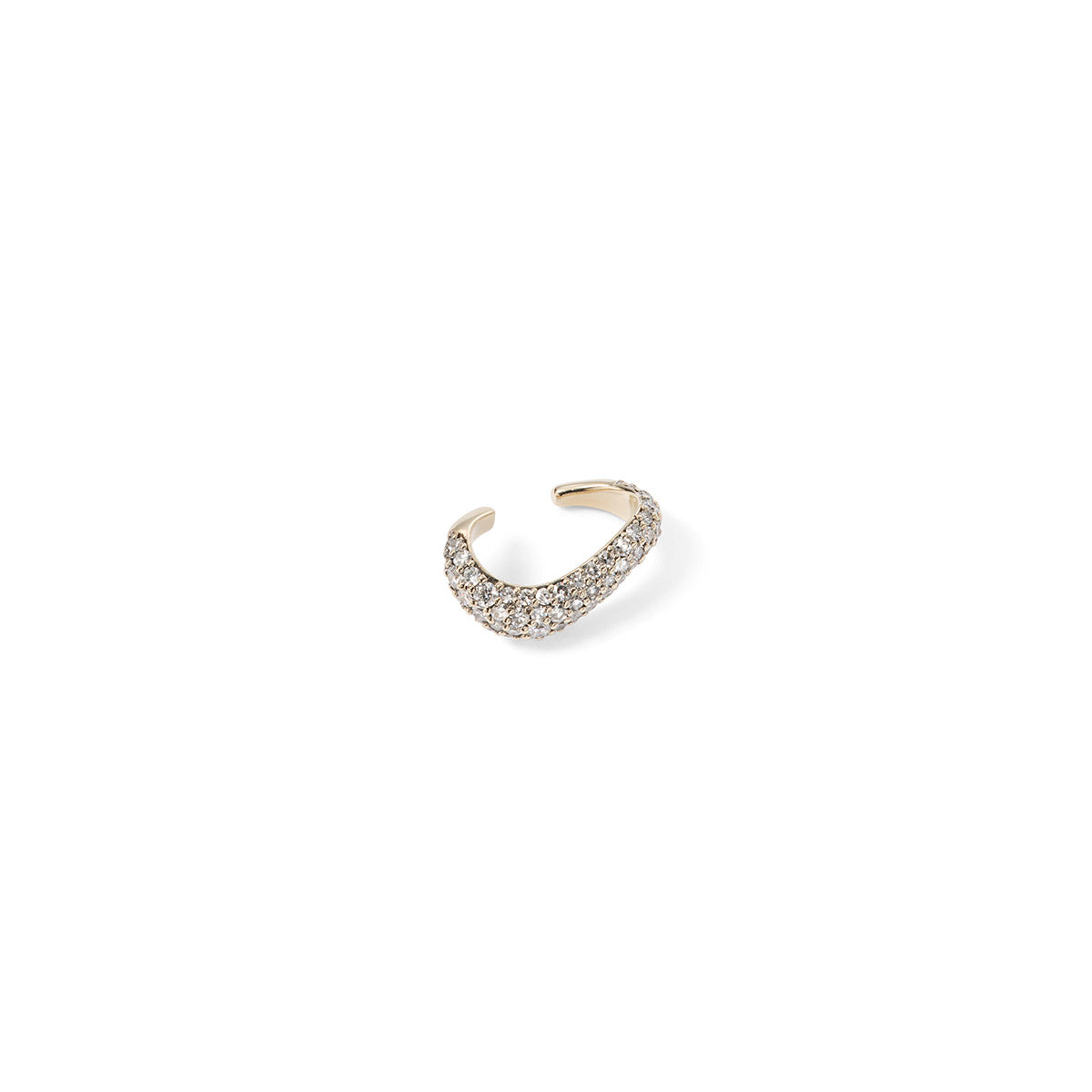 Encrusted Swoop Ear Cuff - Diamond