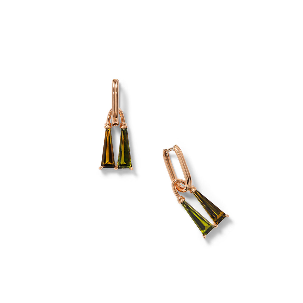 Tassel Drop Earrings - Chrome Tourmaline