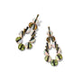 Torero Earrings - Green Tourmaline and Ethiopian Opal