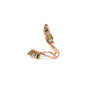 Wing - Guard - Ring - Green Tourmaline - Golden - Tourmaline - Aquamarine