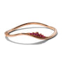 Twisted Ruched Cuff Bracelet Ruby