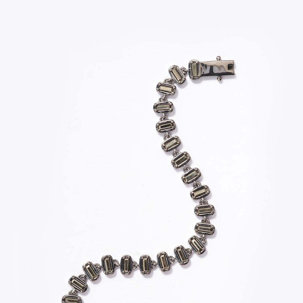 Small 3D Baguette Tile Chain Bracelet