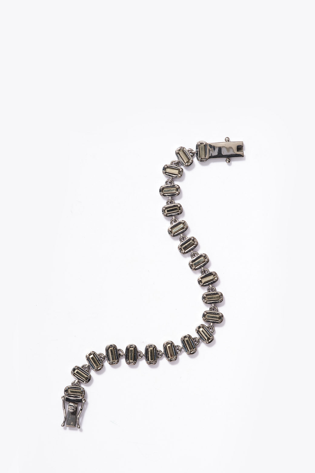 Small 3D Baguette Tile Chain Bracelet