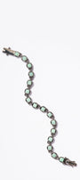 3D Tile Chain Bracelet Chrysoprase