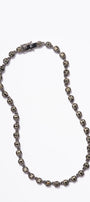 3D Tile Chain Rivière Necklace Pyrite