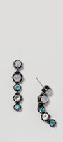 Georgian Stiletto Earrings - Rainbow Moonstone