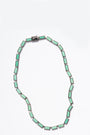 Small Linear Baguette Tile Rivière Necklace Chrysoprase