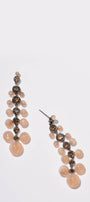 Dew Drop Earrings - Peach Moonstone