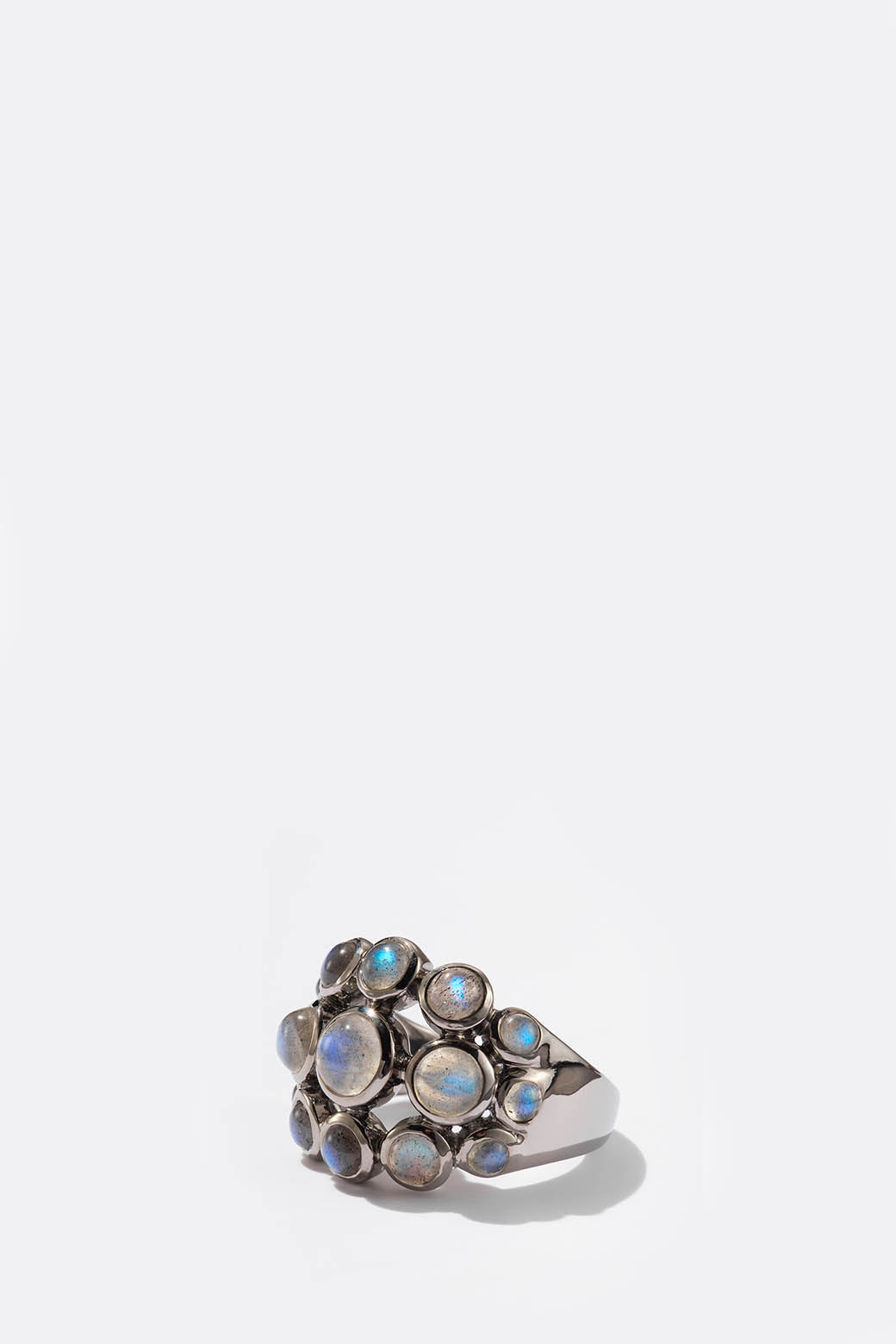 Dot Dome Ring - Labradorite