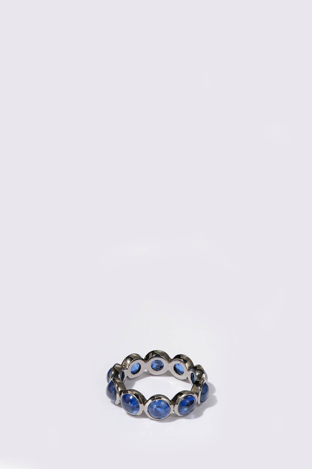 Small Dot Eternity Band - Blue Kyanite